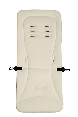 AltaBeBe AL3011-03 - Cojín de asiento de espuma viscoelástica con malla para silla de paseo, 250 g, color beige