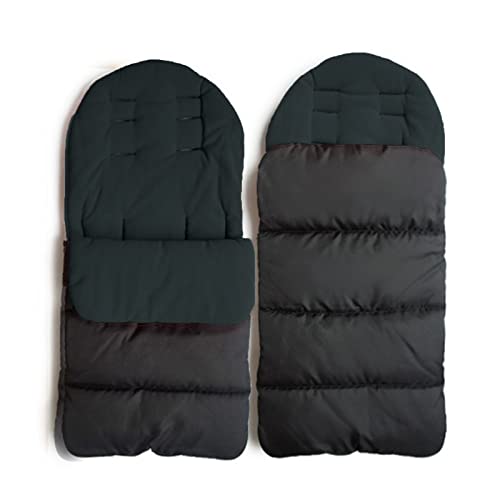 WIKEA Saco de dormir universal 3 en 1 para cochecito de bebé, impermeable, resistente al viento y al frío, desmontable