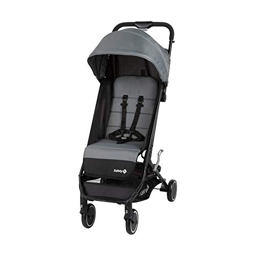 Safety 1st Soko, cochecito plegable pequeño, silla de paseo ligera, para uso desde el nacimiento hasta los 3 años aproximadamente, Black Grey