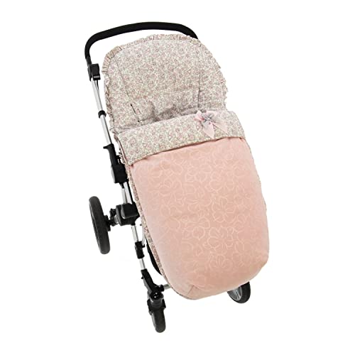 Saco Silla de Paseo Universal Rosy Fuentes- Saco Carrito Bebé - Funda de silla de paseo - Equipado para ser Ajustado perfectamente 0-rosa