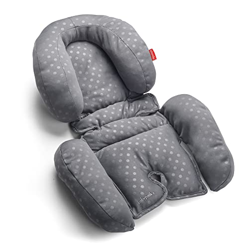 BABYPACK - Cojín confort DUO - Para bebé, universal para silla coche grupo 0, silla de paseo y cuna - Gris