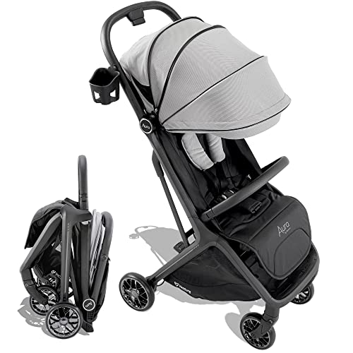 Aura Stroller, de Venture - Cochecito ligero y compacto totalmente reclinable para bebé a niño pequeño, color gris (nuevo)