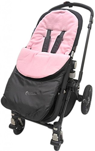 BuddyJet – Saco universal para sillas de paseo Silver Cross carrito de bebé cochecito BUGGY luz rosa