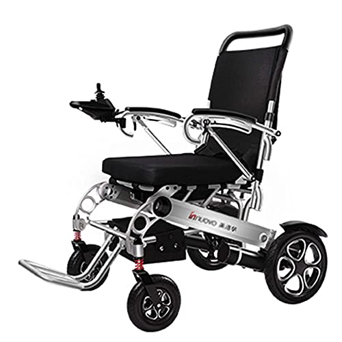 Silla de ruedas eléctrica portátil y fácil de plegar para adultos, asistencia de rehabilitación médica, silla de ruedas para movilidad utilizada para viajes y paseos al aire libre
