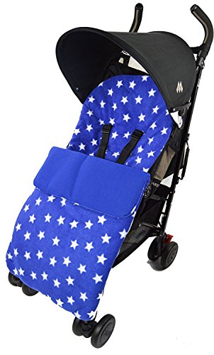 Forro polar saco/Cosy Toes Compatible con Buzz silla de paseo Quinny Moodd Mura Zapp azul Star