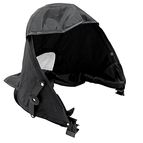 N-D Parasol Universal Para Cochecito De Bebé Para Capazo O Silla De Paseo, Diseño De 3 Velocidades, 1 Paquete, Negro