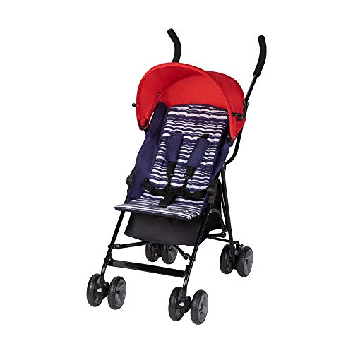 Safety 1st Kiplo, silla de paseo compacta, silla de paseo ligera, para uso desde el nacimiento hasta los 3 años aproximadamente, Blue Lines