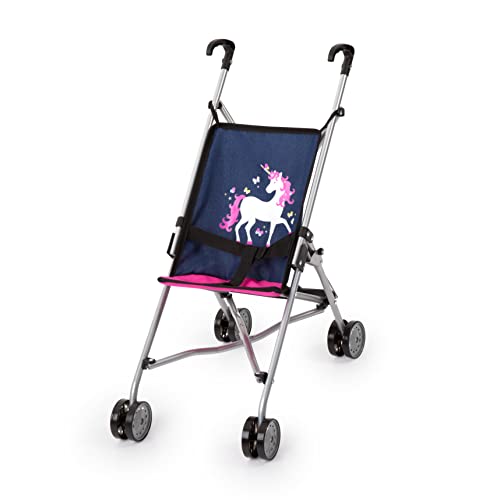 Bayer Design 30154AA - Silla para muñecas, plegable, unicornio, color azul y rosa