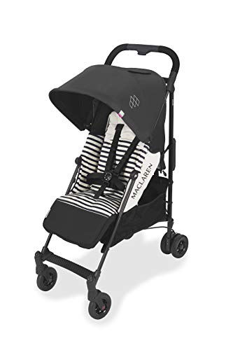Maclaren Quest Arc silla de paseo tipo paraguas compacto y ligero, Para niños de recién nacidos hasta 25 kg, capota extensible con factor UPF 50+, asiento reclinable, Incluye protector para la lluvia