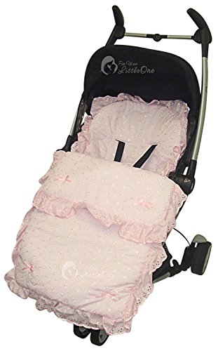 Broderie Anglaise saco/Cosy Toes Compatible con Chicco Londres Multivía rosa