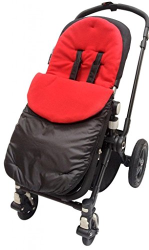 BuddyJet – Saco universal para sillas de paseo Silver Cross carrito de bebé cochecito BUGGY rojo