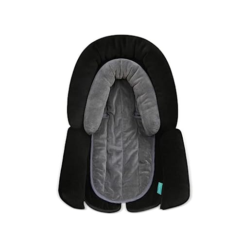 APRAMO 2 en 1 soporte para la cabeza y el cuerpo del bebé, asiento de coche para niños recién nacidos, asiento acolchado para bebé para asiento de coche, cochecito (negro)