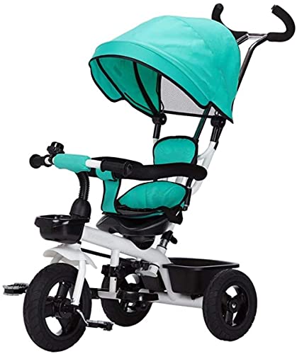 Cochecito de bebé Cochecito de bebé de 1 a 3 años de edad de 2 a 6 años de edad con 3 ruedas, parasol plegable con barra de empuje de rotación de 360 ° para cochecito de bebé (color: A)
