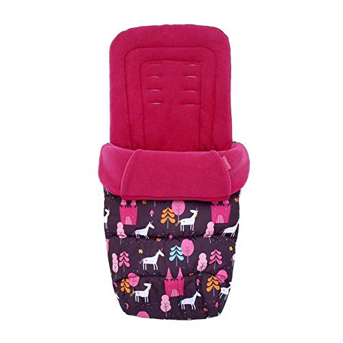 Cosatto Universal Footmuff – Cosy Toes, All Season Luxury Quilted Pushchair Liner, Washable (Unicorn Land)