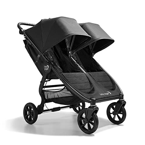 Baby Jogger City Mini GT2 - Silla de paseo doble para todo terreno, ligera, plegable, color negro