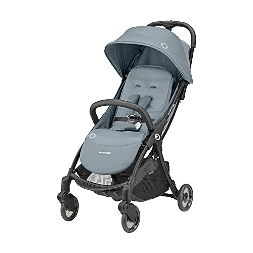 Maxi-Cosi Jaya Silla Paseo bebe ligera 6,9 kg y plegable, plegado automático y compacto, reclinable en 3 posiciónes, de 0 a 22 kg, Essential Grey