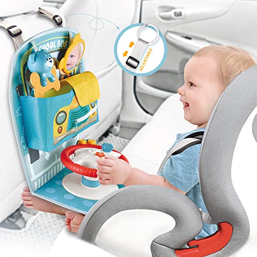 Juguete para asiento de coche con volante para bebé