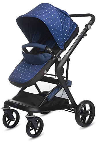 Play Indie - Silla reversible, color azul (blue stars)