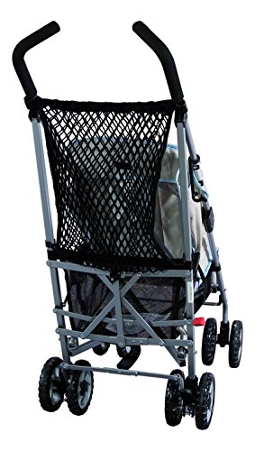 sunnybaby 19267 - Red de la compra universal para cochecitos y sillas de paseo | con cierre de mordaza – Color: negro | Calidad: fabricado en Alemania