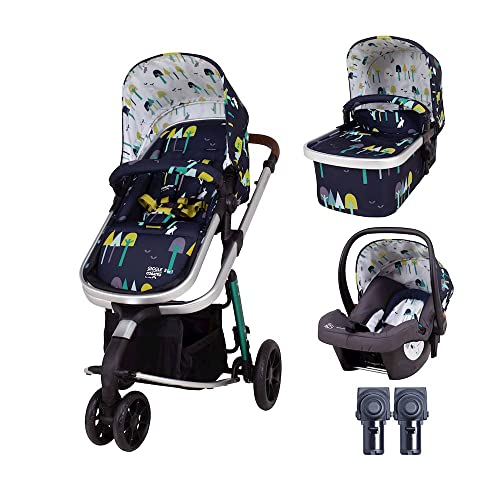 Cosatto carrito bebe 3 en 1 Giggle en el estampado Wilderness - Apto desde el nacimiento hasta los 18kg, carrito, silla de paseo, capazo y silla de coche, ligero,compacto, incluye protector de lluvia