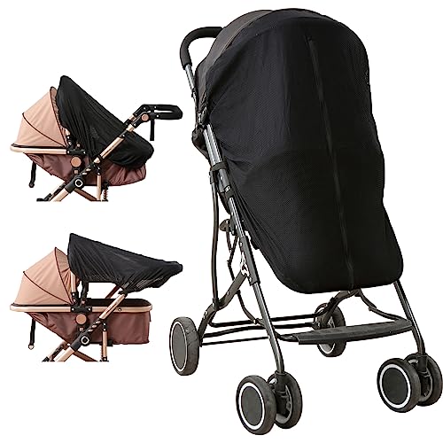 Parasol para cochecito – Funda para silla de paseo con gran apertura de cremallera para facilitar la alimentación del bebé, ajuste universal, sombrilla perfecta para silla de paseo