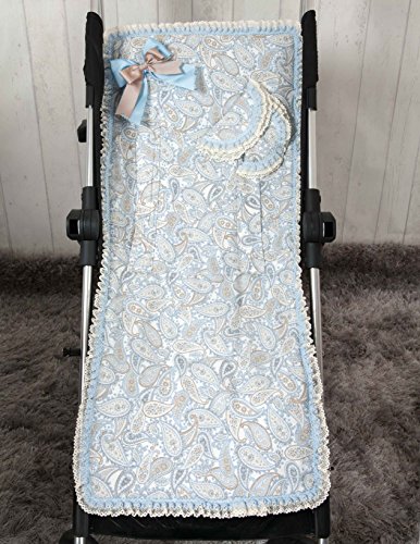 Babyline Caramelo - Colchoneta ligera para silla de paseo, color azul