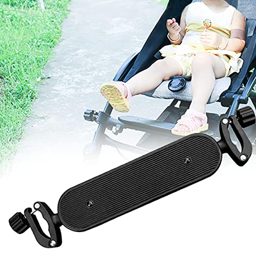 Hahhhha Reposapiés adaptador de pedal ajustable para carrito, soporte de pie para cochecito de bebé, reposapiés, fácil de instalar, arrastre largo (tamaño: 40 cm)